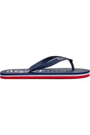 Pepe Jeans Sko, Herre, Blå, 42 EU, Uld, Herre Logo Flip Flops