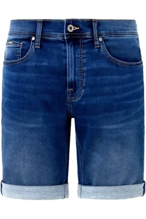 Pepe Jeans Shorts, Herre, Blå, W33, Denim, Slim Fit Denim Bermuda Shorts