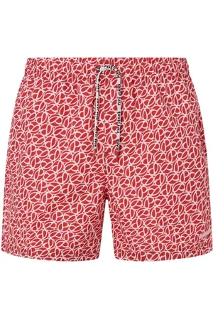 Pepe Jeans Badetøj, Herre, Rød, XL, Uld, Mænds Svømme Shorts Letvægts Hurtigtørrende