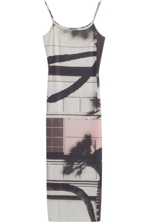 Desigual Kjole, Dame, Flerfarvet, S, Polyester, Forår/Sommer Kvinders Lange Kjoler Kollektion