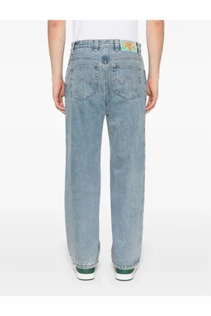 ICECREAM Jeans, Herre, Blå, W30, Klar Blå Jeans med Logo Print