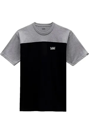 Vans Top, Herre, Sort, S, Uld, Script Crew Block Tee Let alsidig