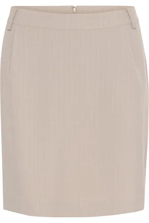Cream Nederdel, Dame, , XS, Elegant Pinstripe Nederdel
