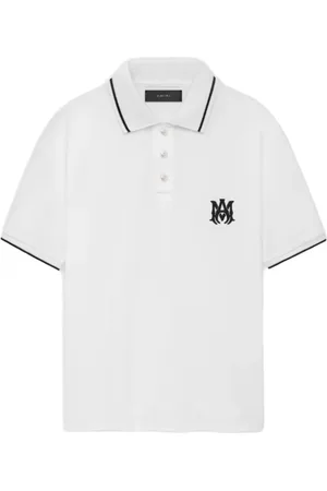 AMIRI Top, Herre, Hvid, M, Bomuld, Kerne Logo Polo Hvid T-shirts Polos