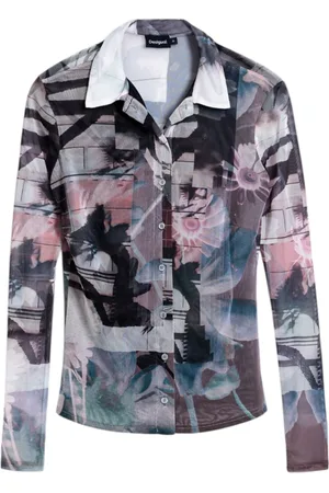 Desigual Bluser & Skjorter, Dame, Flerfarvet, XL, Uld, Langærmede skjorter Forår/Sommer Kollektion