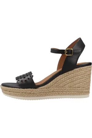 Geox Sko, Dame, Sort, 38 EU, Uld, Stilfulde Wedges til Kvinder