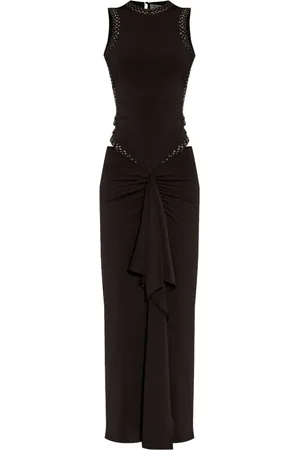 The Attico Kjole, Dame, Sort, S, Nylon, Elegant Sort Kjole
