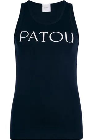 Patou Top, Dame, Blå, M, Navy Ærmeløs Top Med Rund Hals