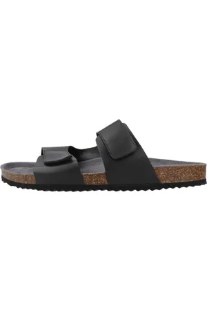 Geox Sko, Herre, Sort, 42 EU, Uld, Stilfulde Sandal Sliders til Kvinder