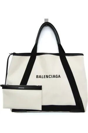 Balenciaga Pre-owned, unisex, Hvid, ONE SIZE, Pre-owned Canvas balenciaga-tasker