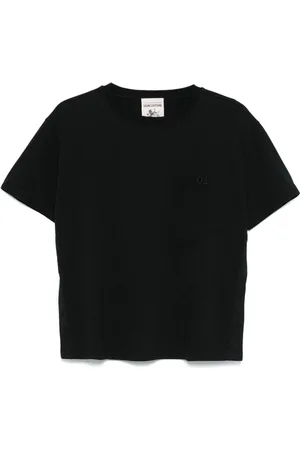 SEMICOUTURE Top, Dame, Sort, M, Sort Brystlomme Lomme T-shirt