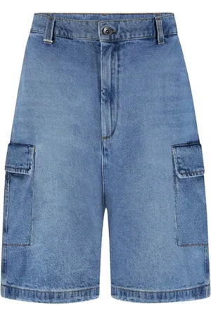 FLÂNEUR Shorts, Herre, Blå, M, Denim, Denim Cargo Shorts til mænd