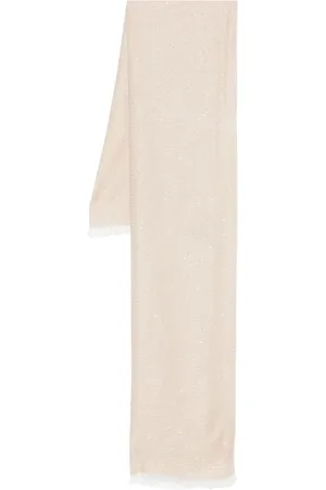 Twin-Set Tilbehør, Dame, , ONE SIZE, Jacquard Tørklæde med Frynsekant