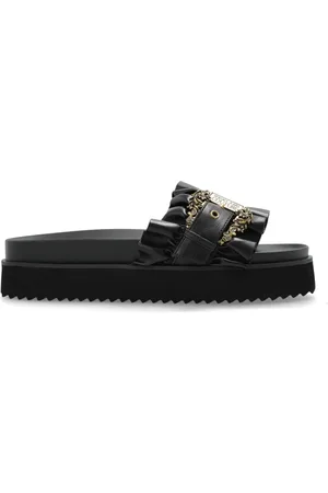 VERSACE Sko, Dame, Sort, 36 EU, Platform slides