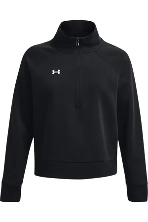 Under Armour Sweathshirts & Hoodies, Herre, Sort, XL, Bomuld, Blød Fleece Half-Zip Pullover