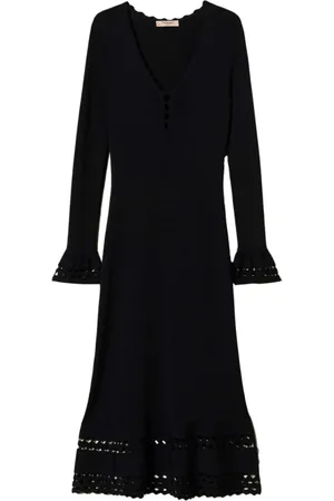 Twin-Set Kjole, Dame, Sort, XS, Sort Kjole til Kvinder