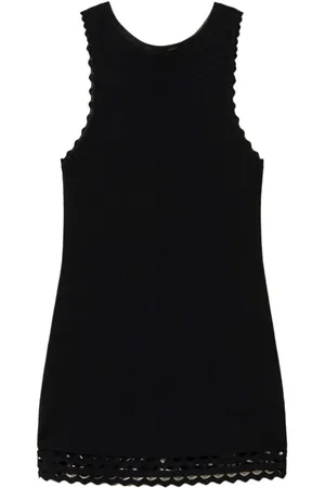 Twin-Set Top, Dame, Sort, XL, Sort Ærmeløs Rund Hals Top
