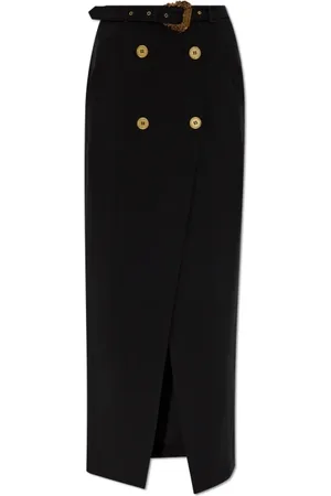 VERSACE Nederdel, Dame, Sort, XS, Nederdel med dobbeltradet lukning