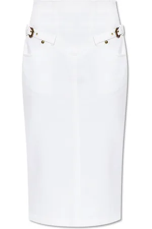 VERSACE Nederdel, Dame, Hvid, W27, Denim, Denim nederdel