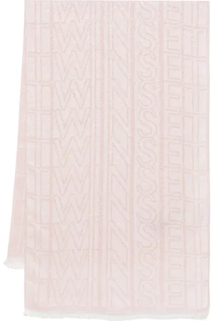 Twin-Set Tilbehør, Dame, Lyserød, ONE SIZE, Lyserød Glitter Tørklæde Frynsekant