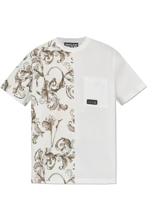 VERSACE Top, Herre, Hvid, S, T-shirt med lomme