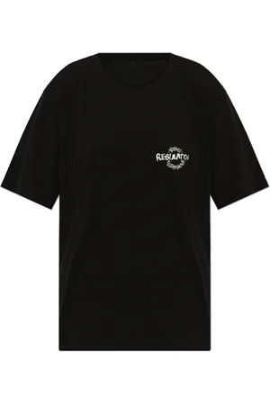 Y-3 Top, Dame, Sort, L, Bomuld, T-shirt med print