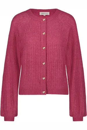 Fabienne Chapot Strik, Dame, Lyserød, L, Uld, Charlotta Cardigan