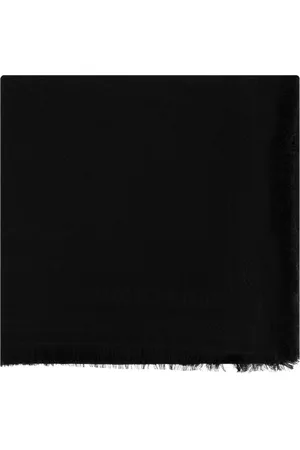 Zadig & Voltaire Tilbehør, Dame, Sort, ONE SIZE, Uld, Tørklæde med monogram Glenn