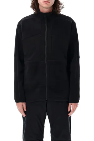 Snow Peak Sport, Herre, Sort, M, Uld, Sort Double Face Fleece Jakke