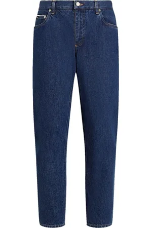 Dolce & Gabbana Jeans, Herre, Blå, M, Bomuld, Blå Wide-Cut Jeans