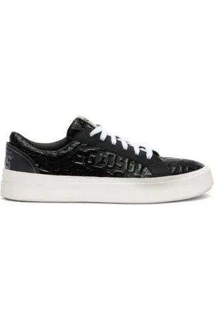 GCDS Sko, Dame, Sort, 37 EU, Patent Monogram Bucket Sneakers