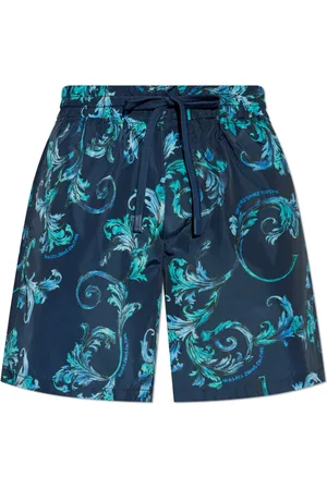 VERSACE Shorts, Herre, Blå, M, Shorts med logo