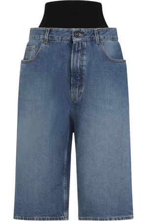 Alaïa Shorts, Dame, Blå, XS, Bomuld, Blå Bermudashorts Dametøj