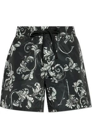 VERSACE Shorts, Herre, Sort, L, Uld, Logo shorts