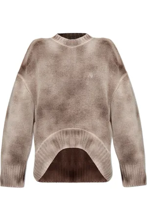 The Attico Strik, Dame, Brun, 2XS, Uld, Uld Sweater