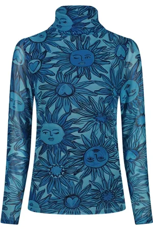 Fabienne Chapot Top, Dame, Blå, XL, Uld, Jane Top