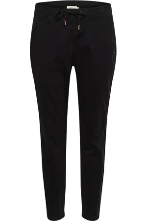 Cream Bukser, Dame, Sort, 2XL, Bomuld, Afslappede Sorte Bukser