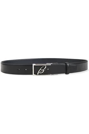 BRIONI Tilbehør, Herre, Sort, 90 CM, Læder, Midnight Blue Bælte