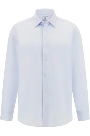 Boggi Milano Skjorte, Herre, Blå, S, Bomuld, Regular Fit Japansk Jersey Polo Shirt