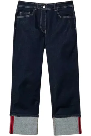 Twin-Set Jeans, Dame, Sort, W28, Jeans med foldet kant