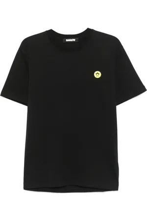 BARROW Top, Herre, Sort, L, Bomuld, Sort Jersey T-shirt med Logo Print