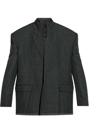 Balenciaga Jakke, Herre, Grå, M, Uld, Uld blazer
