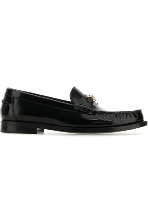 VERSACE Sko, Dame, Sort, 37 EU, Læder, Kalveskind Loafers