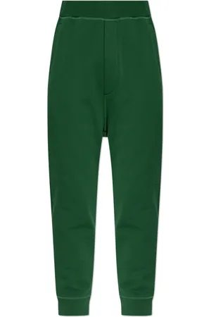 Dsquared2 Bukser, Herre, Grøn, M, Bomuld, Sweatpants med logo