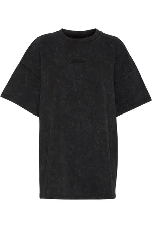 Gestuz Top, Dame, Sort, S, Uld, Sort Vasket Oversize Tee Top