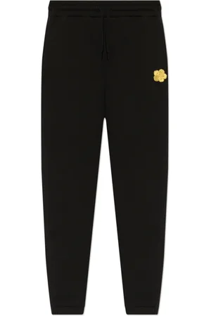 Kenzo Bukser, Dame, Sort, S, Bomuld, Sweatpants med broderet logo