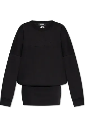 Dsquared2 Kjole, Dame, Sort, M, Bomuld, Kjole med Logo