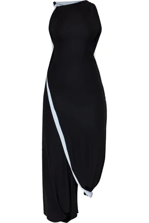 Victoria Beckham Kjole, Dame, Sort, M, Lang Sort Celeste Kjole