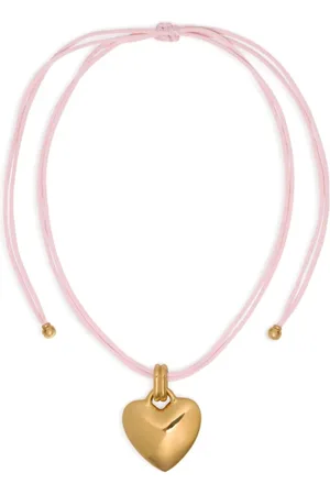 Patou Tilbehør, Dame, Lyserød, ONE SIZE, Uld, Ædelsten Armbånd Justerbar Guld-Tone Smykker