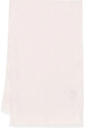 Twin-Set Tilbehør, Dame, Lyserød, ONE SIZE, Lyserød Frynsekant Tørklæde